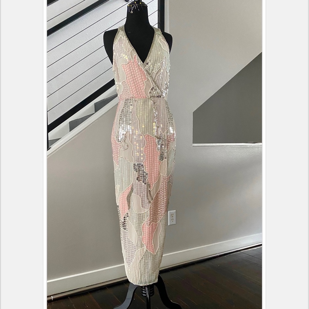 New ASOS midi sequins dress size 0